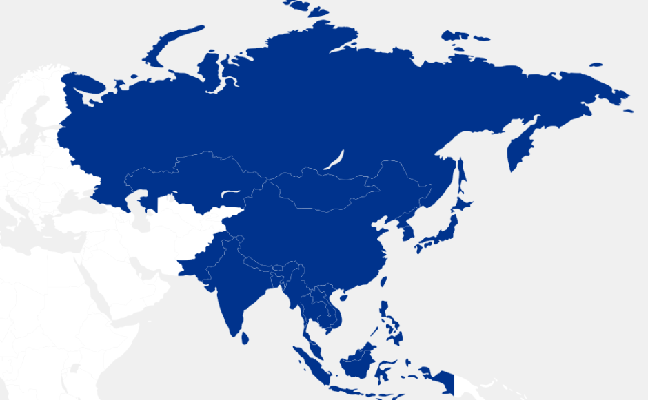 kaart asia